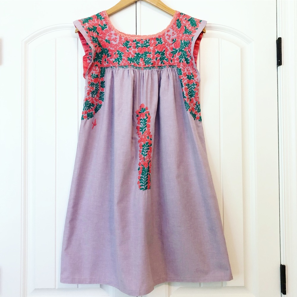 Mi Golondrina Flores Dress Size Small EUC $195